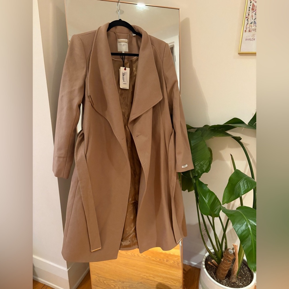 Ted Baker Midi Wool Wrap Coat